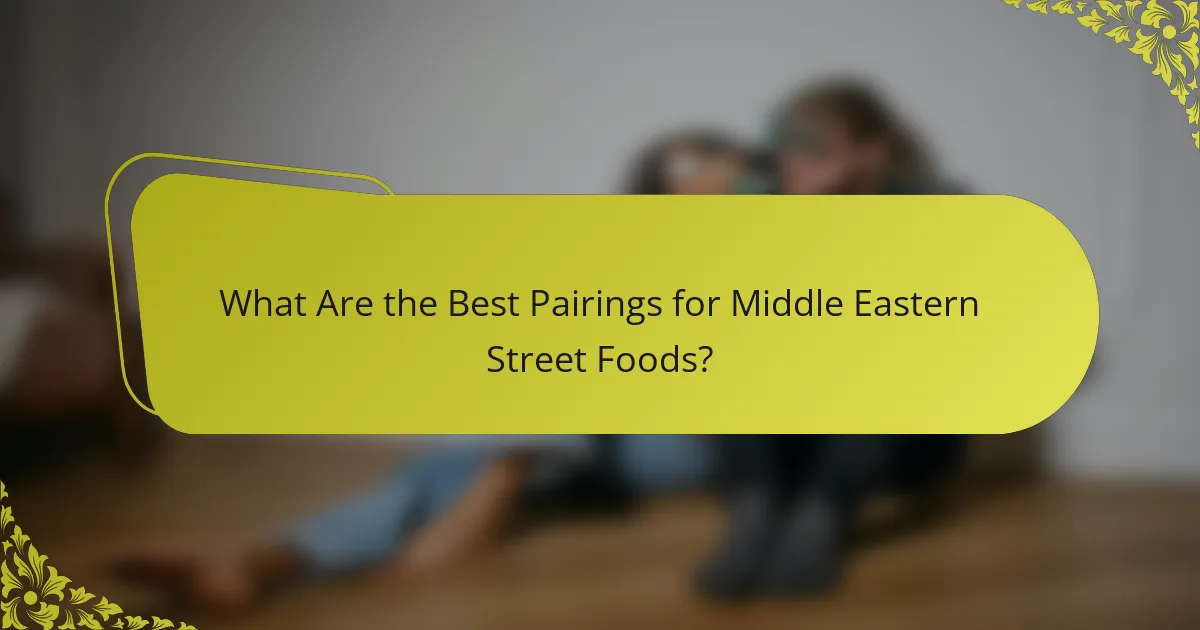 What Are the Best Pairings for Middle Eastern Street Foods?